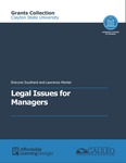 Legal Issues for Managers (Clayton State) by Sheryne Southard and Lawrence Menter