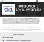 UWG Introduction to General Psychology